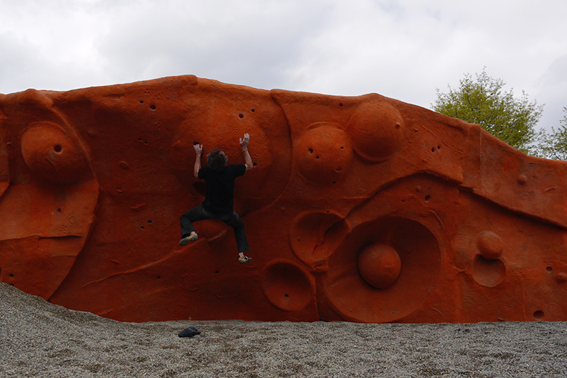 bouldering wall in the Watergraafsmeer